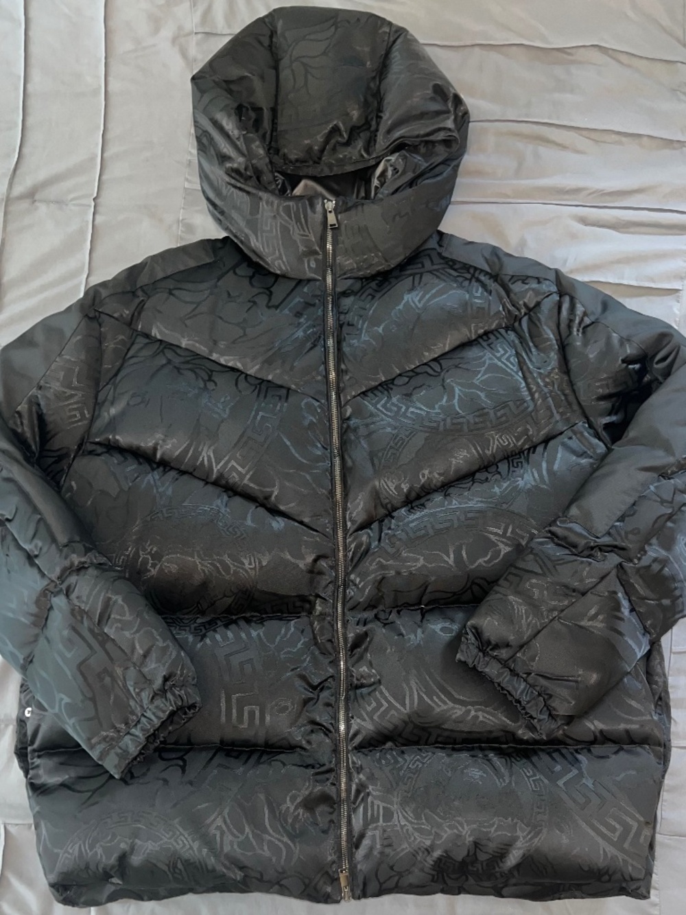 Men's Versace Logo Puffer Coat